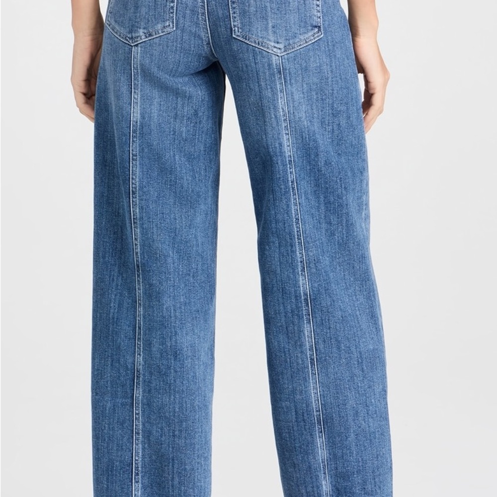 FRAME Braided Waistband Wide Crop Jean - Picture 3 of 4